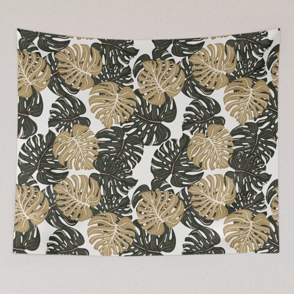 Item preview, monstera leaves pattern designed and sold by cutecrazytshirt.