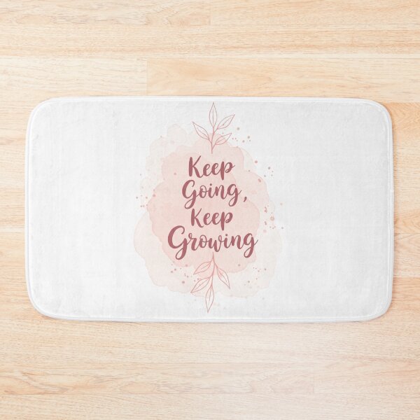 Item preview,  Keep Going, Keep Growing - pink designed and sold by FitEnvy.