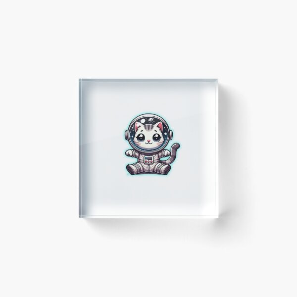 Item preview, Cat-astronaut – Cute Astronaut Cat Floating in Space designed and sold by Radenko92.