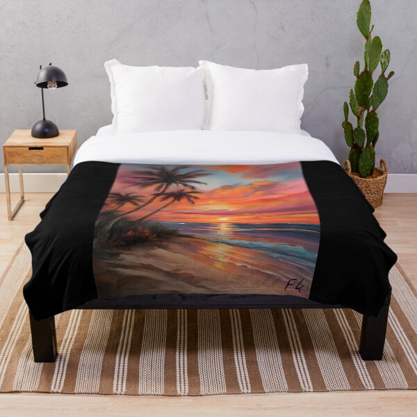 Artikelvorschau, Sonnenuntergang Strand Tropische Palme entworfen und verkauft von Fateh-Kro ⭐⭐⭐⭐⭐.