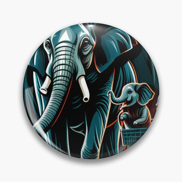 Item preview, Pushing elephants designed and sold by Tees16.