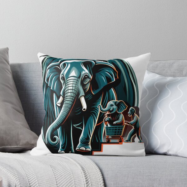 Item preview, Pushing elephants designed and sold by Tees16.