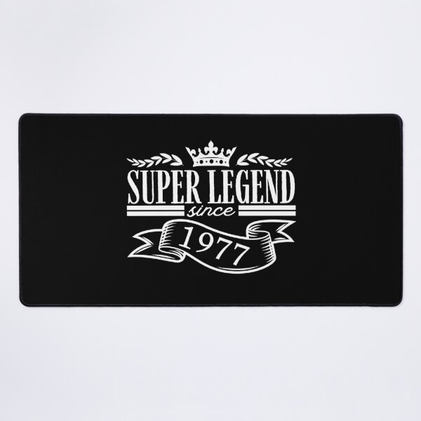 Item preview, Super legend since 1977 - birth year vintage-style design designed and sold by PHRASEandSTYLE.