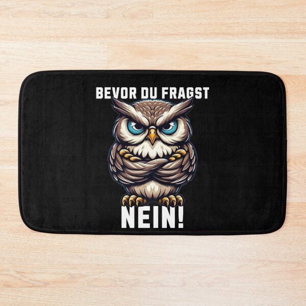 Item preview, Before you ask No grumpy owl, Grumpy Owl designed and sold by MEMES-GER.