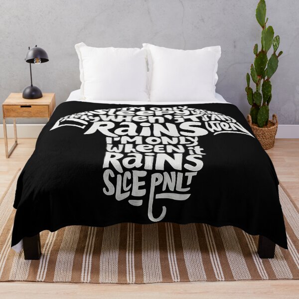 Item preview, I Am Only Sleepy When It Rains – Funny Moody Weather Design designed and sold by OzzFrequency.