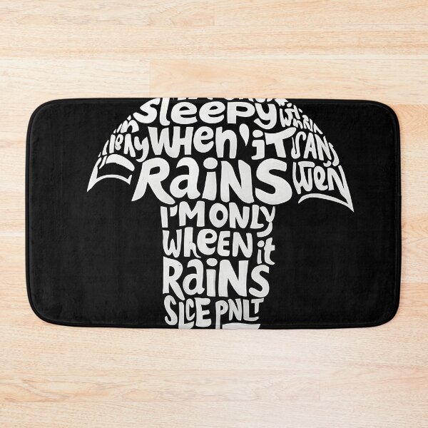 Item preview, I Am Only Sleepy When It Rains – Funny Moody Weather Design designed and sold by OzzFrequency.