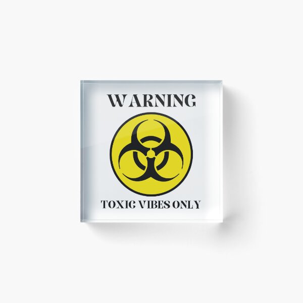 Item preview, Toxic human warning label designed and sold by WeebStoreTees.