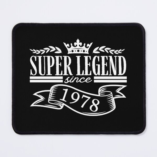 Item preview, Super legend since 1978 - birth year vintage-style design designed and sold by PHRASEandSTYLE.