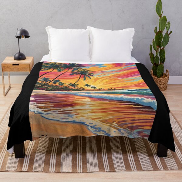 Item preview, Sunset Beach Tropical Palm Tree designed and sold by Fateh-Kro ⭐⭐⭐⭐⭐.
