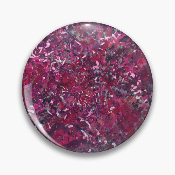 Item preview, Big Bang - The Birth Of My Art #108 Bold Unique Vibrant New Age 5D Original Hand-painted OOAK Abstract Painting Detail 4 In Red Purple Fuchsia Pink Silver Grey Gray Jewel Tones Boho Pattern Loving Art designed and sold by Rainbow Artist Orlando L.