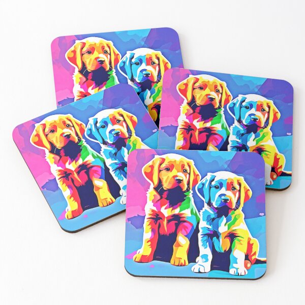 Item preview, Rainbow Pups: Playful Duo designed and sold by Health And Fitness Posts e-Store.