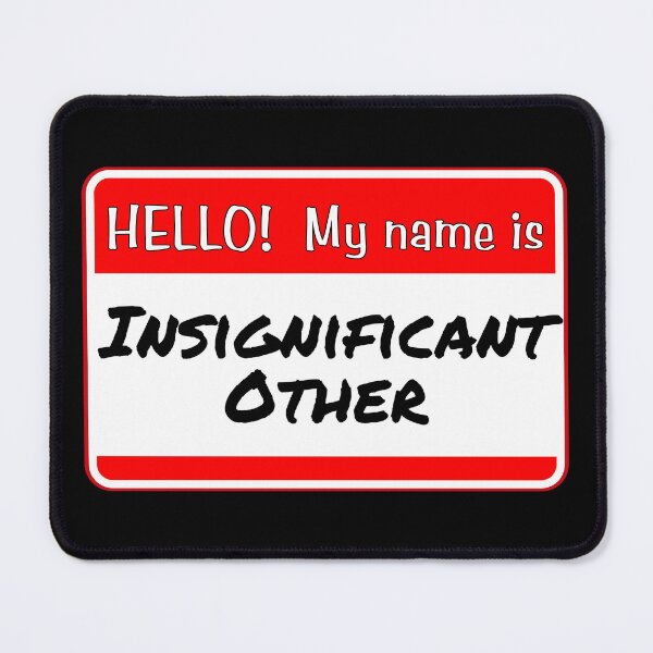 Item preview, HELLO!  My name is Insignificant Other - funny warning signs designed and sold by DesignsFromTW-S.
