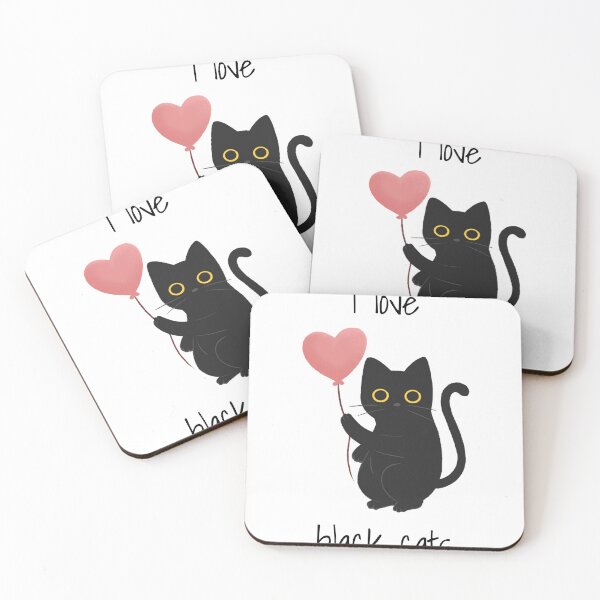 Item preview, I Love Black Cats  designed and sold by VDprinting.