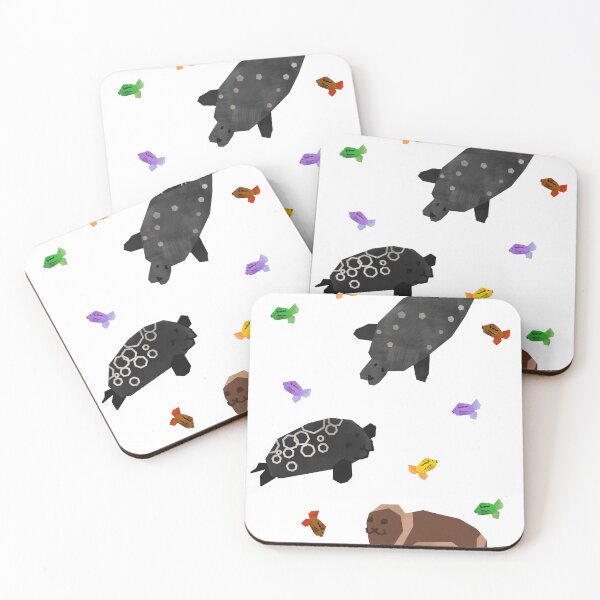 Item preview, seals and fish in the background designed and sold by histriophoca.