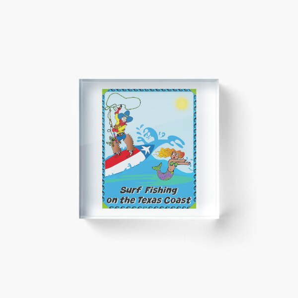 Item preview, Surf Fishing on the Texas Coast (2nd version with caption) designed and sold by JamesKentRidley.