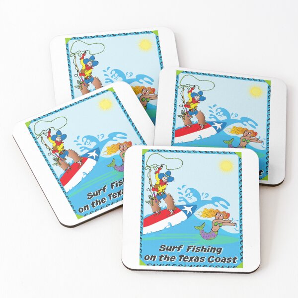 Item preview, Surf Fishing on the Texas Coast (2nd version with caption) designed and sold by JamesKentRidley.