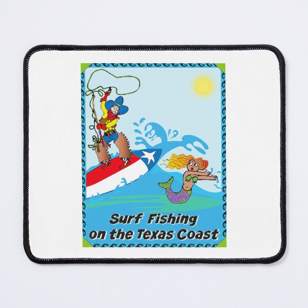 Item preview, Surf Fishing on the Texas Coast (2nd version with caption) designed and sold by JamesKentRidley.