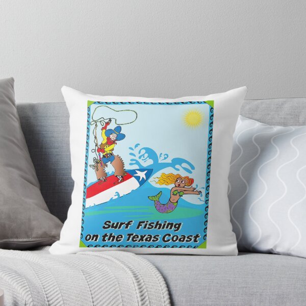 Item preview, Surf Fishing on the Texas Coast (2nd version with caption) designed and sold by JamesKentRidley.