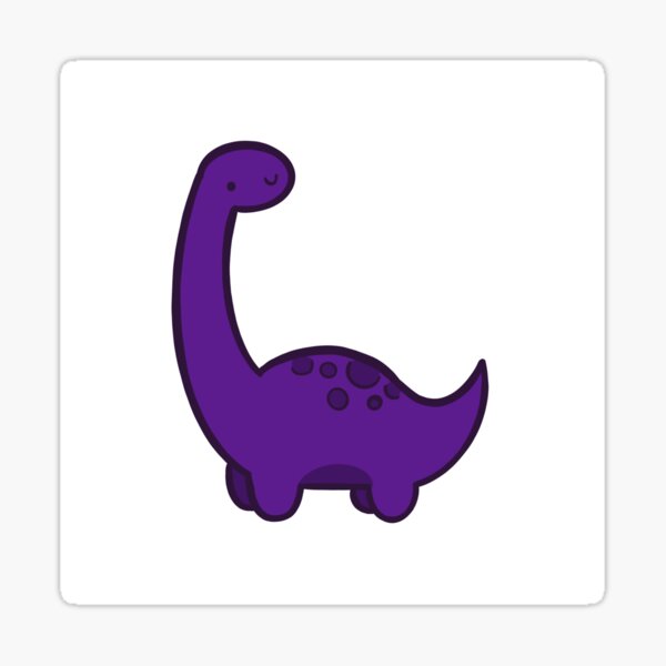 Artikel-Vorschau von Brontosaurus - Lila, designt und verkauft von IceCubeMarket.