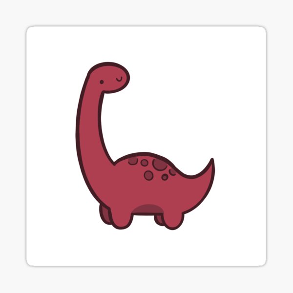 Artikel-Vorschau von Brontosaurus - Rot, designt und verkauft von IceCubeMarket.
