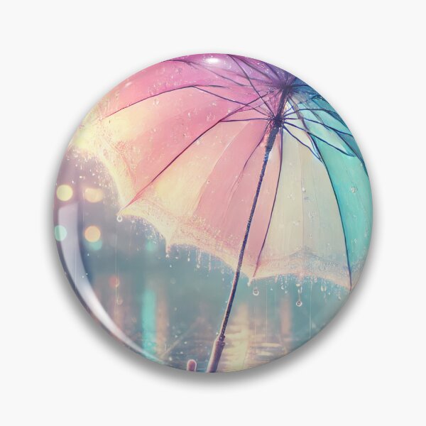 Item preview, Pastel Umbrella in the Rain designed and sold by Sophie's Favorites.