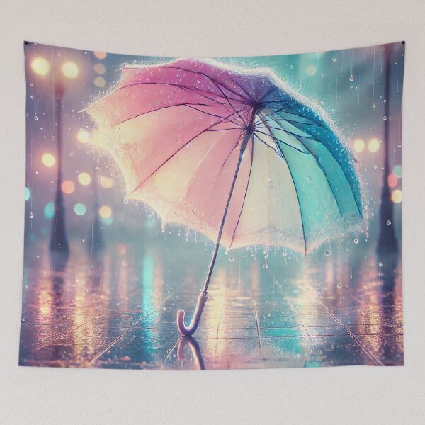 Item preview, Pastel Umbrella in the Rain designed and sold by Sophie's Favorites.