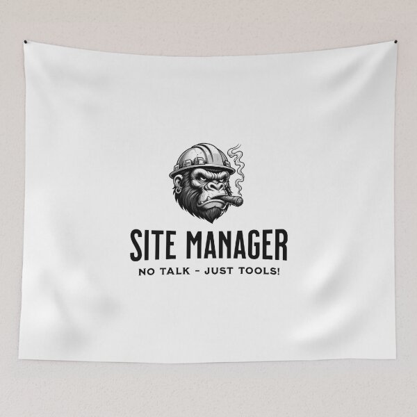 Item preview, Site Manager | No Talk - Just Tools! designed and sold by shirt-planet.