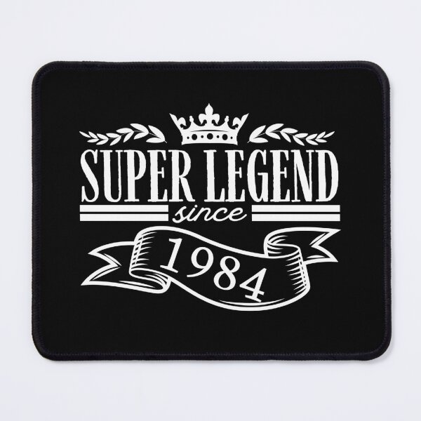 Item preview, Super legend since 1984 - birth year vintage-style design designed and sold by PHRASEandSTYLE.
