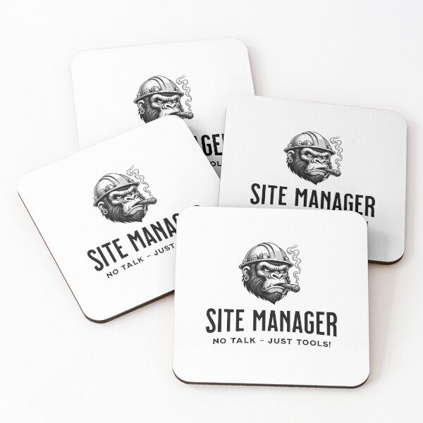 Item preview, Site Manager | No Talk - Just Tools! designed and sold by shirt-planet.