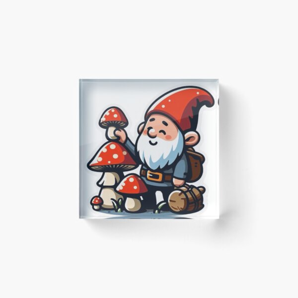 Item preview, mushroom gnome designed and sold by musicissoul.