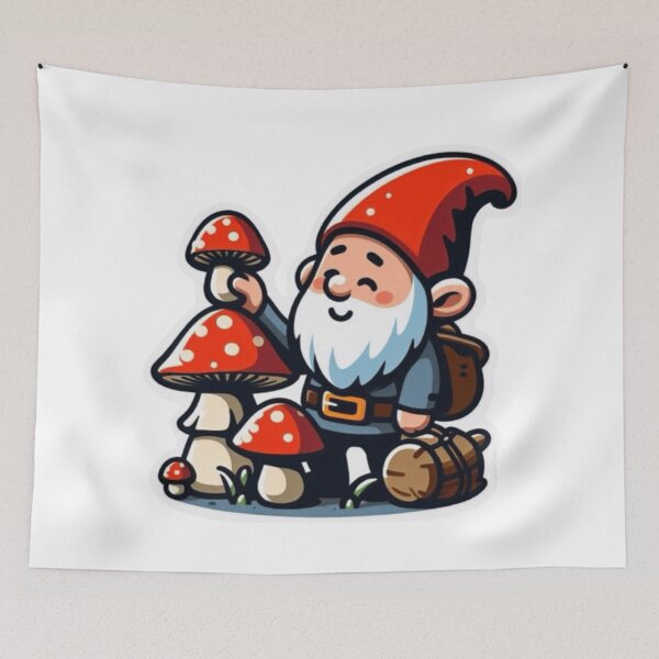 Item preview, mushroom gnome designed and sold by musicissoul.