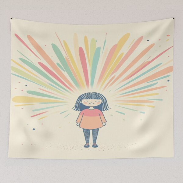 Item preview, Happy Girl Radiation Sunrise  designed and sold by anettfaye.