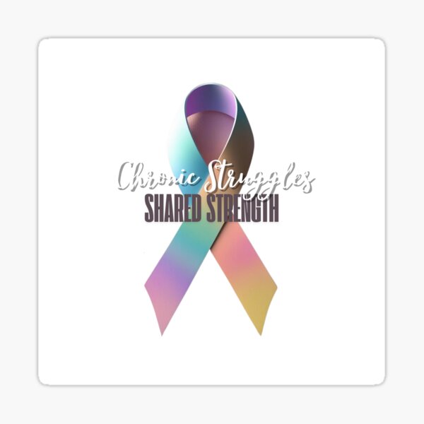 Item preview, Spoonies Unite Under a Rainbow of Awareness Ribbons designed and sold by Prpinny.