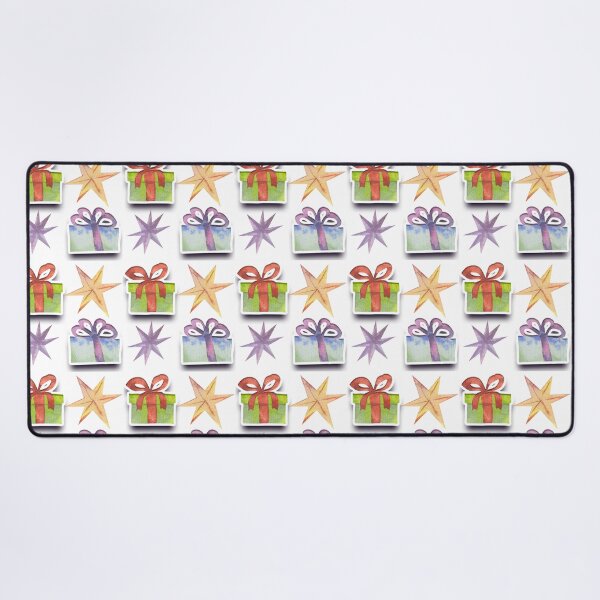 Item preview, Watercolor Gift Boxes and Stars Seamless Pattern designed and sold by SvitlanaSolo.