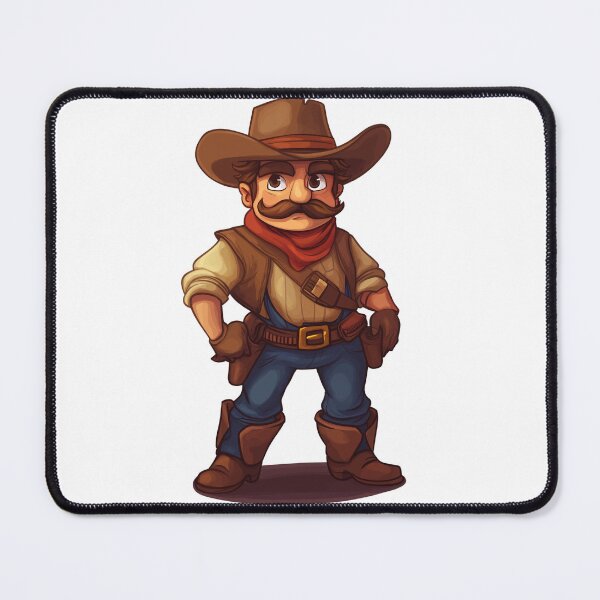 Item preview, Cartoon Cowboy – Wild West Character designed and sold by wixzz.