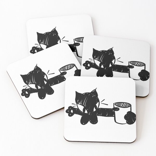 Item preview, Cat With Cup designed and sold by firnenoart.