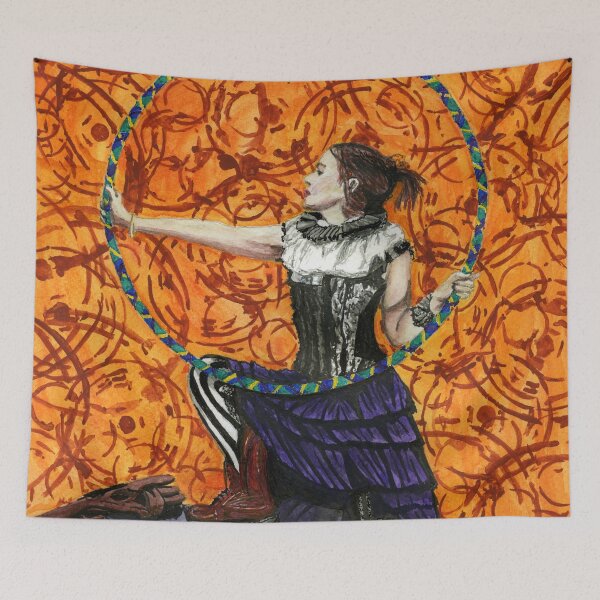 Item preview, Victorian Burlesque Hula Hoop Performer  designed and sold by LymphomaLass.