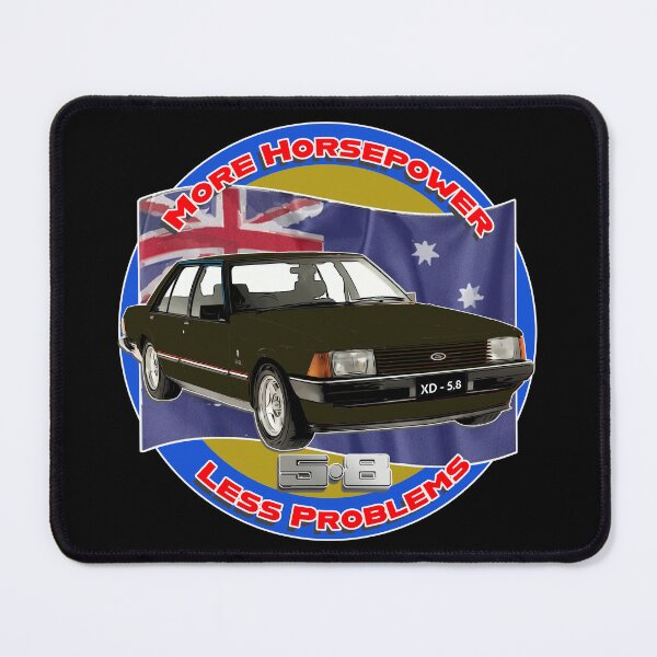Item preview, More Horsepower, Less Problems - 5.8L Ford XD Falcon Muscle Car Art designed and sold by Michael van der Hoorn.