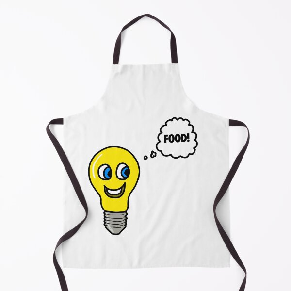 Item preview, Lightbulb having an idea about food designed and sold by GetContented.