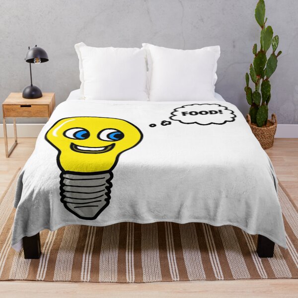 Item preview, Lightbulb having an idea about food designed and sold by GetContented.