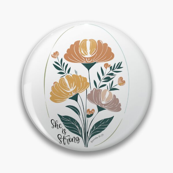 Item preview, She is Strong Psalm Boho Christian Inspirational Typography designed and sold by SaltCreatives.