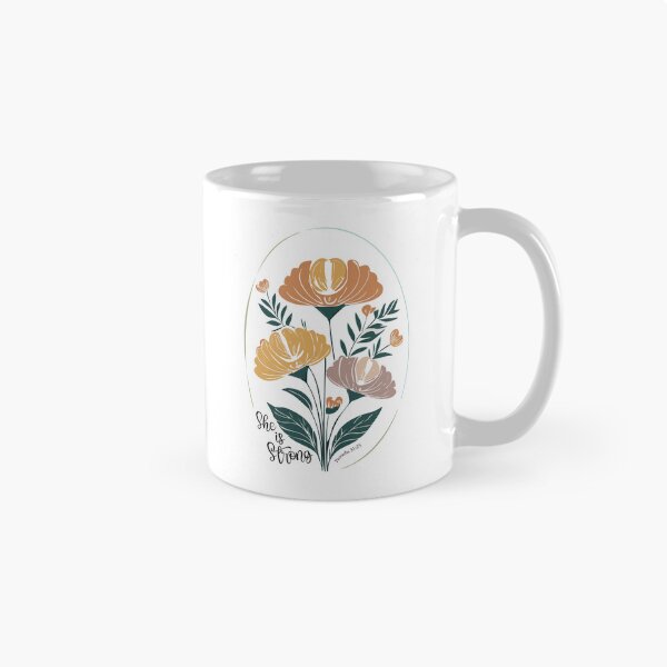 Item preview, She is Strong Psalm Boho Christian Inspirational Typography designed and sold by SaltCreatives.