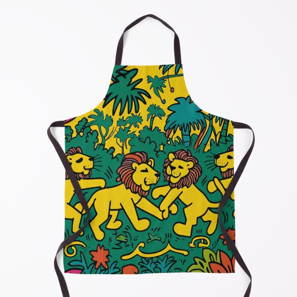 Item preview, Pop Art Lions – Keith Haring Inspired Vibrant Design designed and sold by GOLDENLIONPERU.
