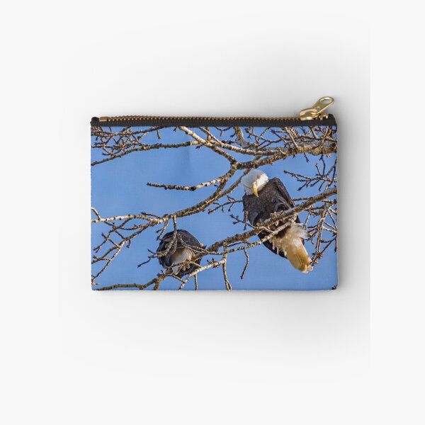 Item preview, Bald Eagle with mate looking down from tree designed and sold by lisavonbiela.
