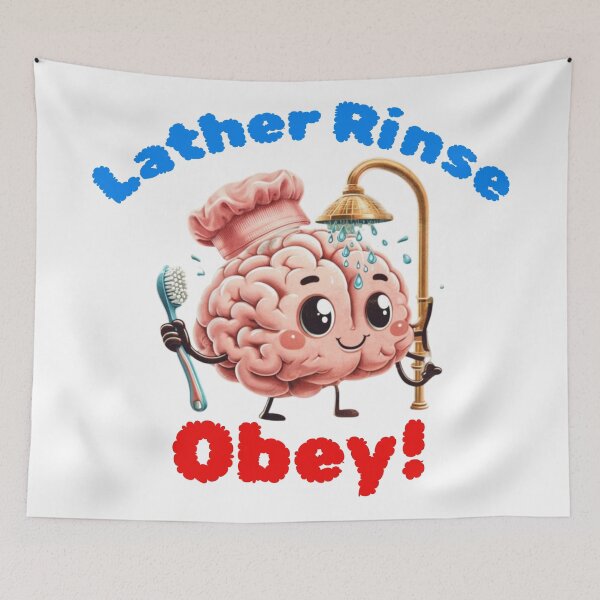 Item preview, Brain washing funny design designed and sold by JennyFinns.
