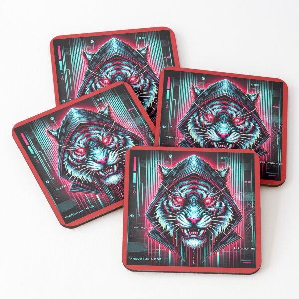 Item preview, Predator Mode - Neon Tiger designed and sold by Marcinkowski-studio .