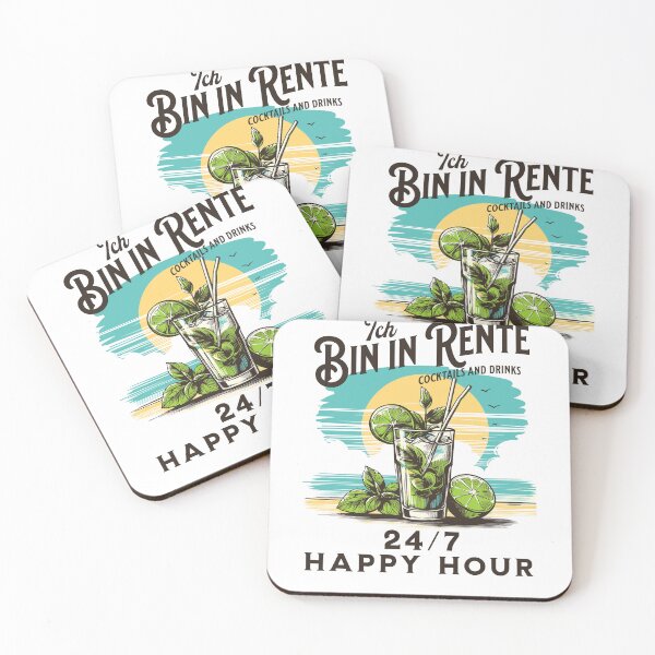 Item preview, I'm retired 24/7 Happy Hour Cocktail designed and sold by MEMES-GER.