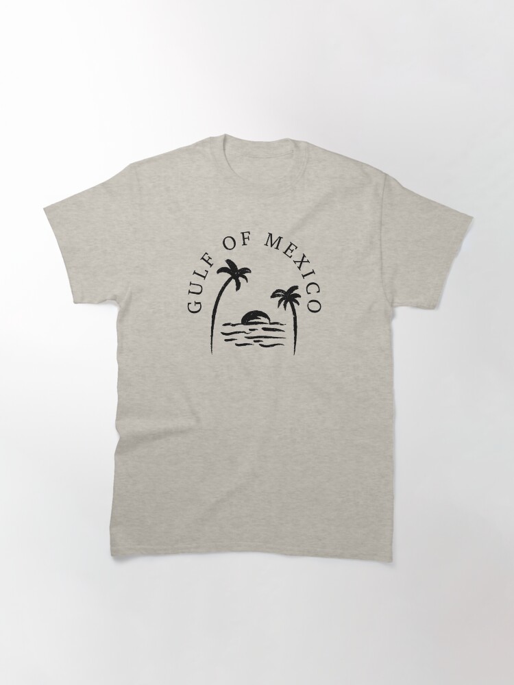 Thumbnail 3 of 7, Classic T-Shirt, Gulf of Mexico Funny Holiday Vintage Palm Trees Sun Waves designed and sold by SStarDesigns.