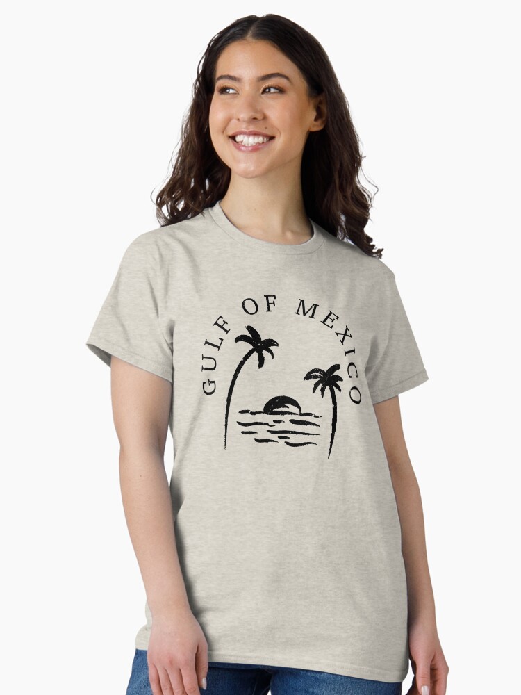 Thumbnail 1 of 7, Classic T-Shirt, Gulf of Mexico Funny Holiday Vintage Palm Trees Sun Waves designed and sold by SStarDesigns.