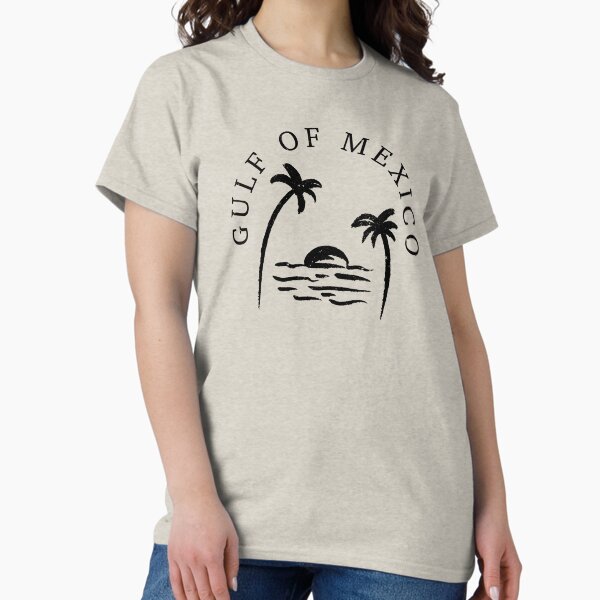 Item preview, Gulf of Mexico Funny Holiday Vintage Palm Trees Sun Waves designed and sold by SStarDesigns.